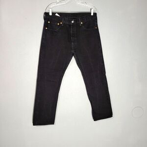 Levi's 501 Mens 34x30 Button Fly Jeans Straight Fit